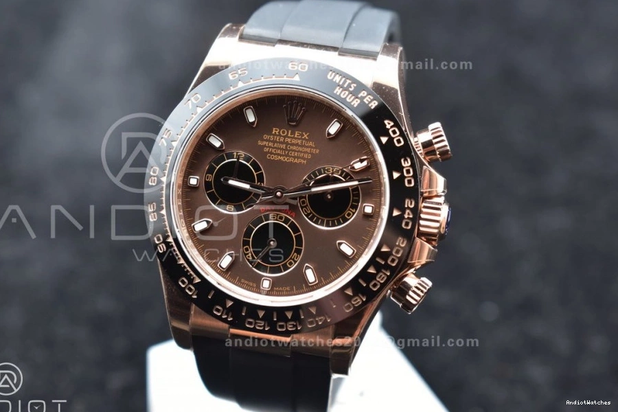 ModernLook Dial Best 1:1 Strap Brown on SA 116515 Edition 760 Oysterflex Daytona BTF Rubber 0424